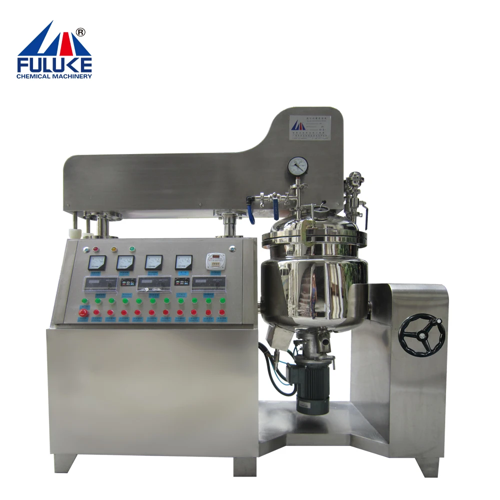 Toothpaste Making Machine Vacuum Emulsifying Mixer Machine With Homogenizer