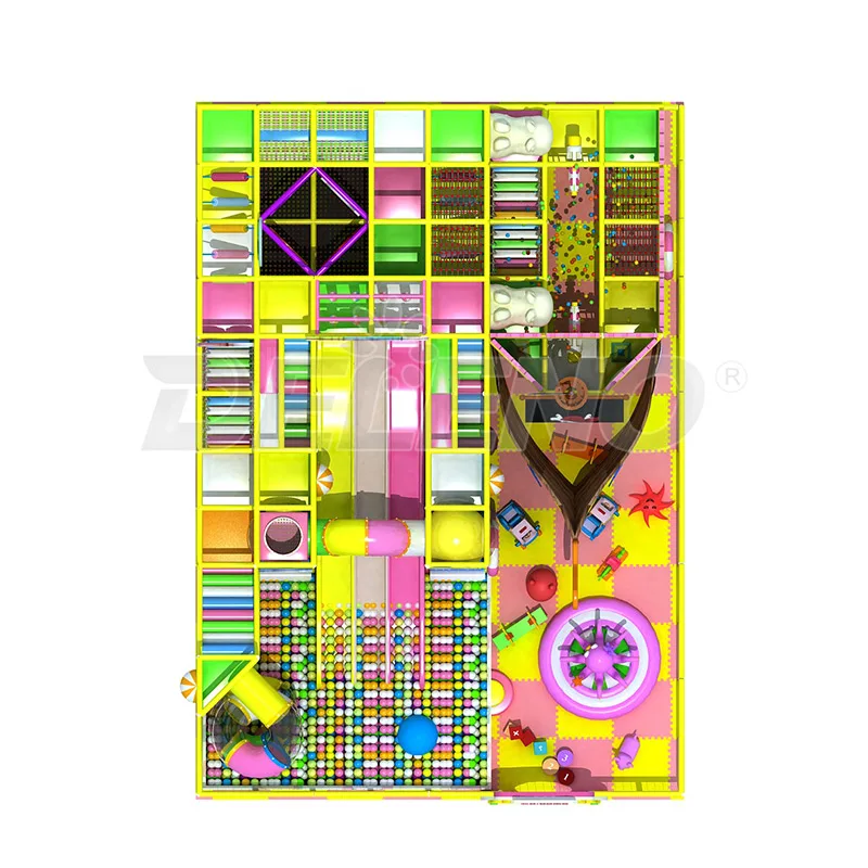 Zoo New Attraction Kids Outdoor Adventure Playground Rope Course High Ropes Course For Sale With Zip Line And Climbing Wall