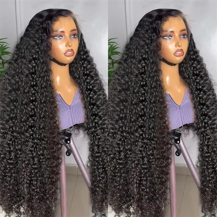 Парик из влажных и волнистых волос