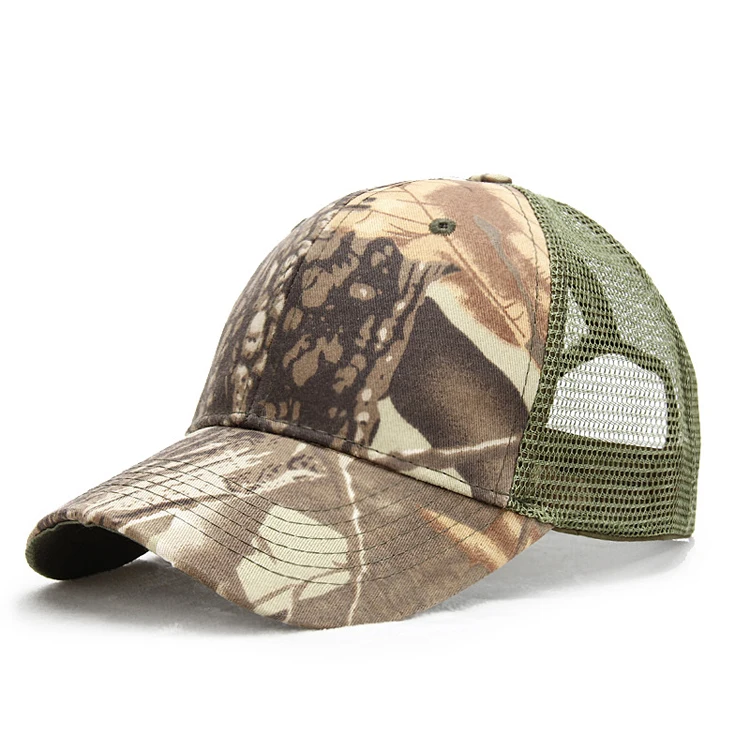 Camouflage tucker hat mesh blank caps hat trucker cap hat camo trucker mesh cap