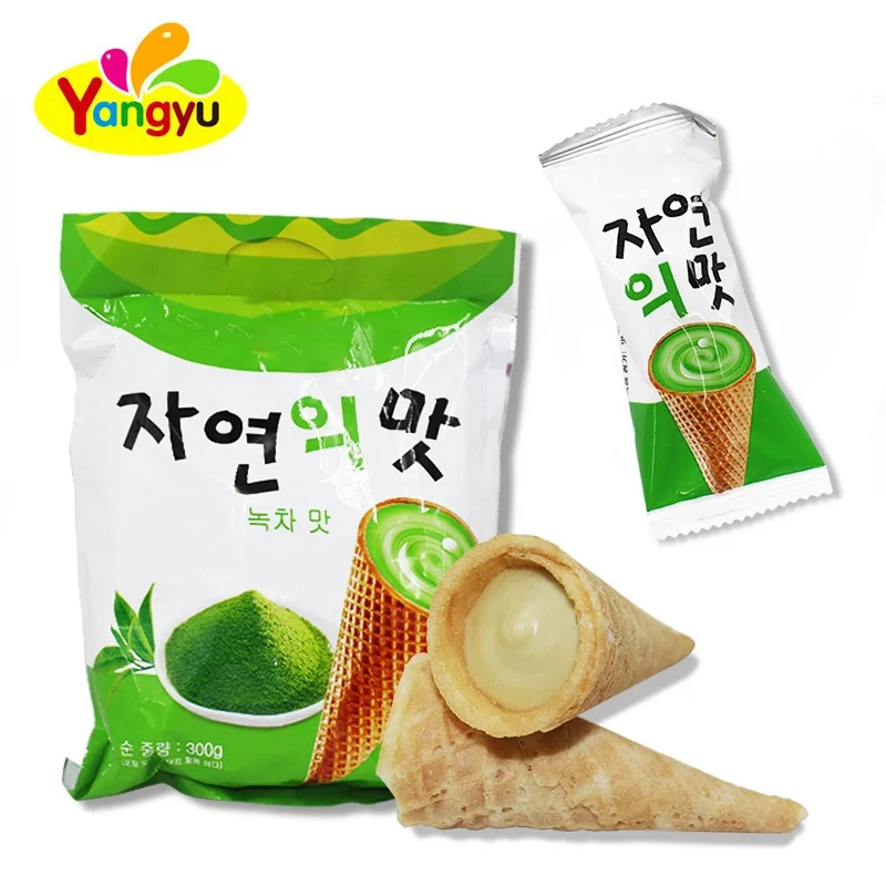 Halal Individual Package Center Filled Chocolate Ice Cream Biscuit