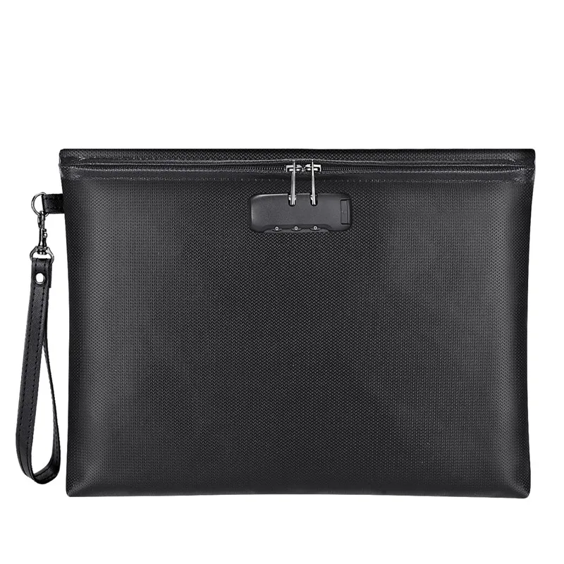 Waterproof Safe Storage Money Pouch Silicone Fireproof Bag with Zipper