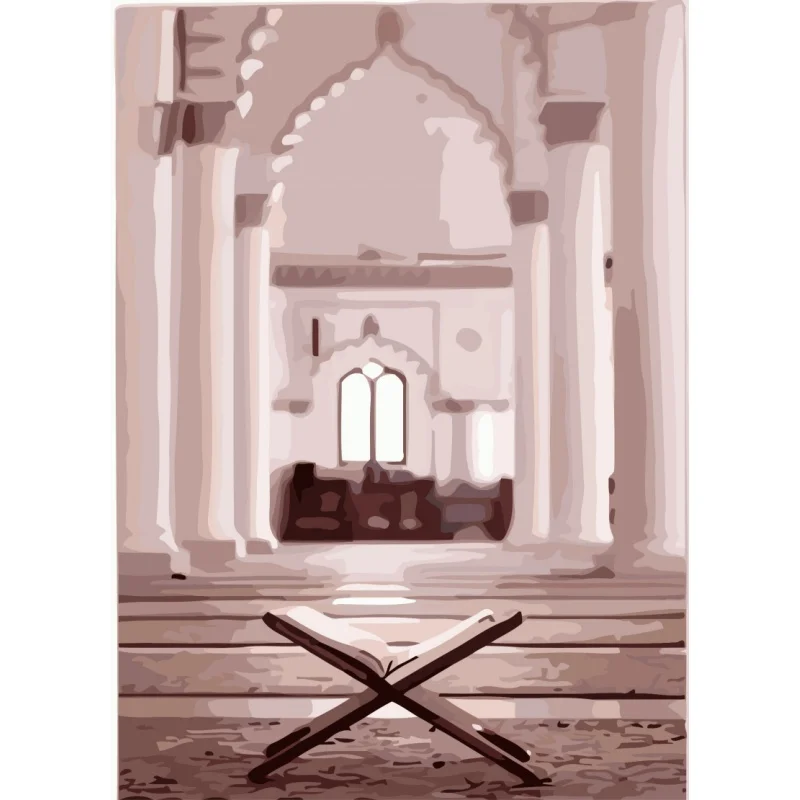 Custom designs DIY painting Landscape village house painting by number kit handmade Pretty Woman oil painting on canvas