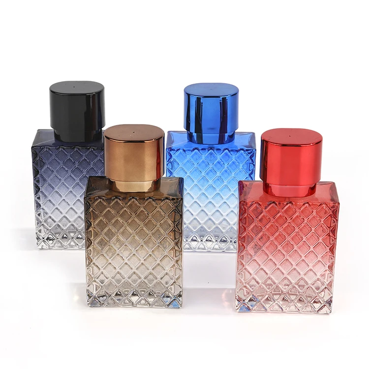YJ-00555 50ml Refillable Custom Wholesale Glass Perfume Bottles Diffuser Bottles Luxury Glass