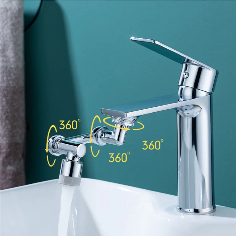 Landoo 1080 Degree Free Rotation Universal Filter Anti Splash Nozzle kitchen Multi-function Sprayer faucet Head faucet aerator