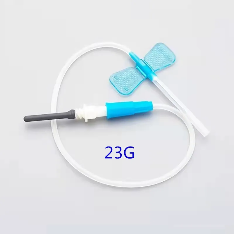 
Medical Safety Vacuum Blood Collection 23g Disposable Butterfly Needle 