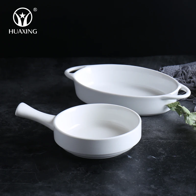 High quality ceramic porcelain bread plates baking dishes trays for kitchen