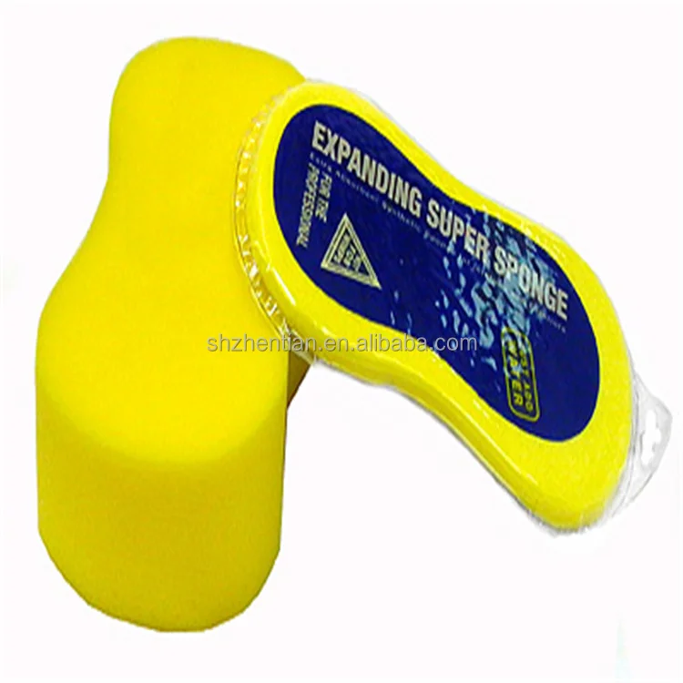 Compressed car clean sponge microfiber pva car wash sponge