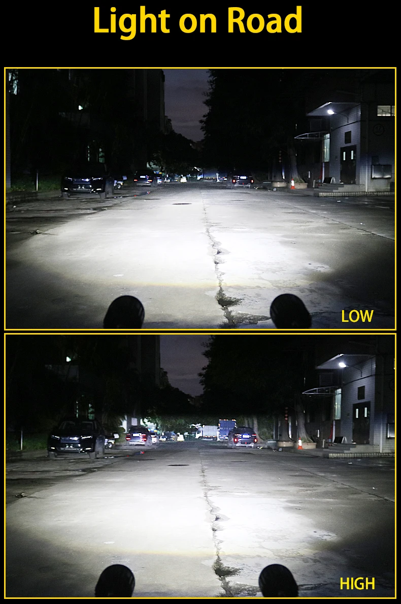 New S11 65W led spotlight projector lens high and low beam spotlight car motorcycle headlight waterproof light work lamp