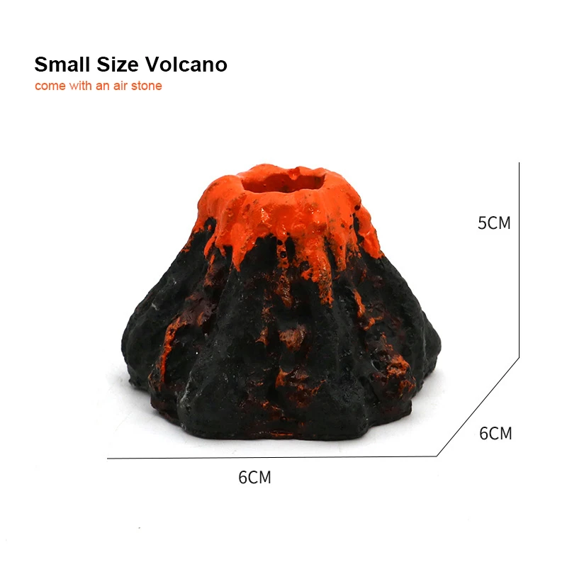 Simulated Volcano Craft Landscaping Aquarium Resin Ornaments Decoration