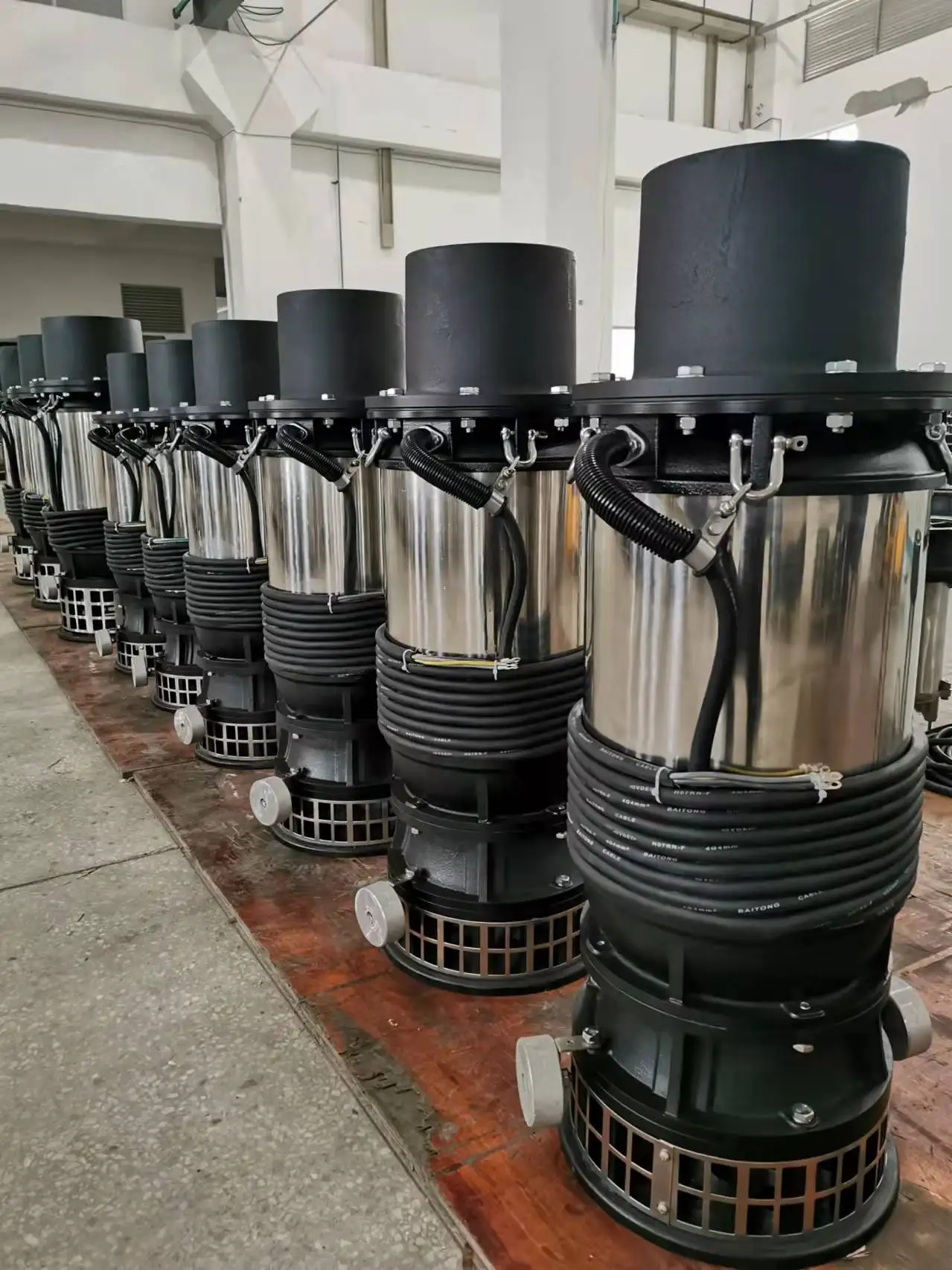 high efficiency large flow submersible water pump for fish shrimp 6-12 inch high volume submersible drain pump for landscape