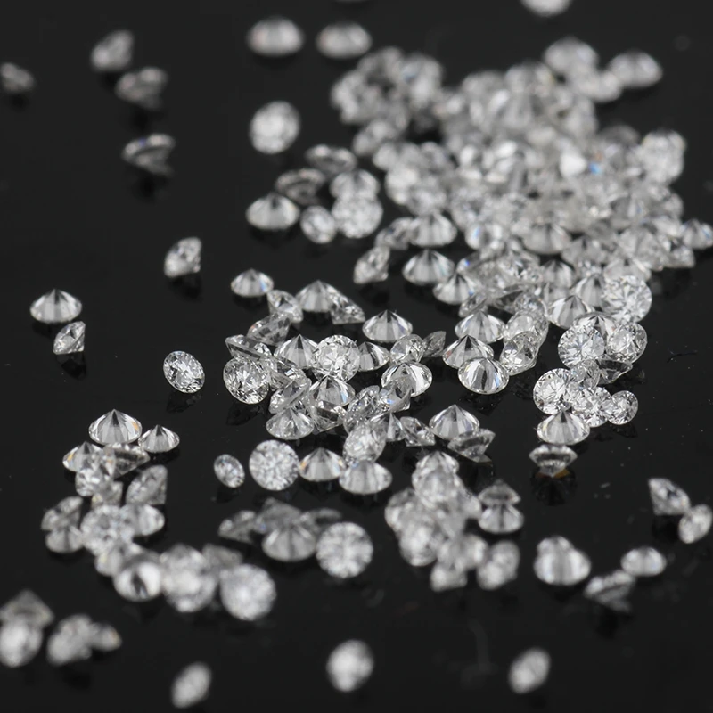 Natural F G Color VS Purity 0.008 to 0.02 Carat 1-3mm Diamond Polished Loose White Round Cut Diamond Parcel