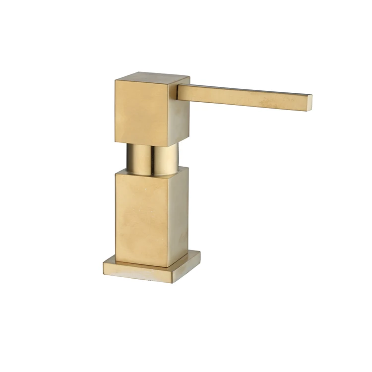 Латунный дозатор жидкого мыла для кухонной раковины, новый дизайн