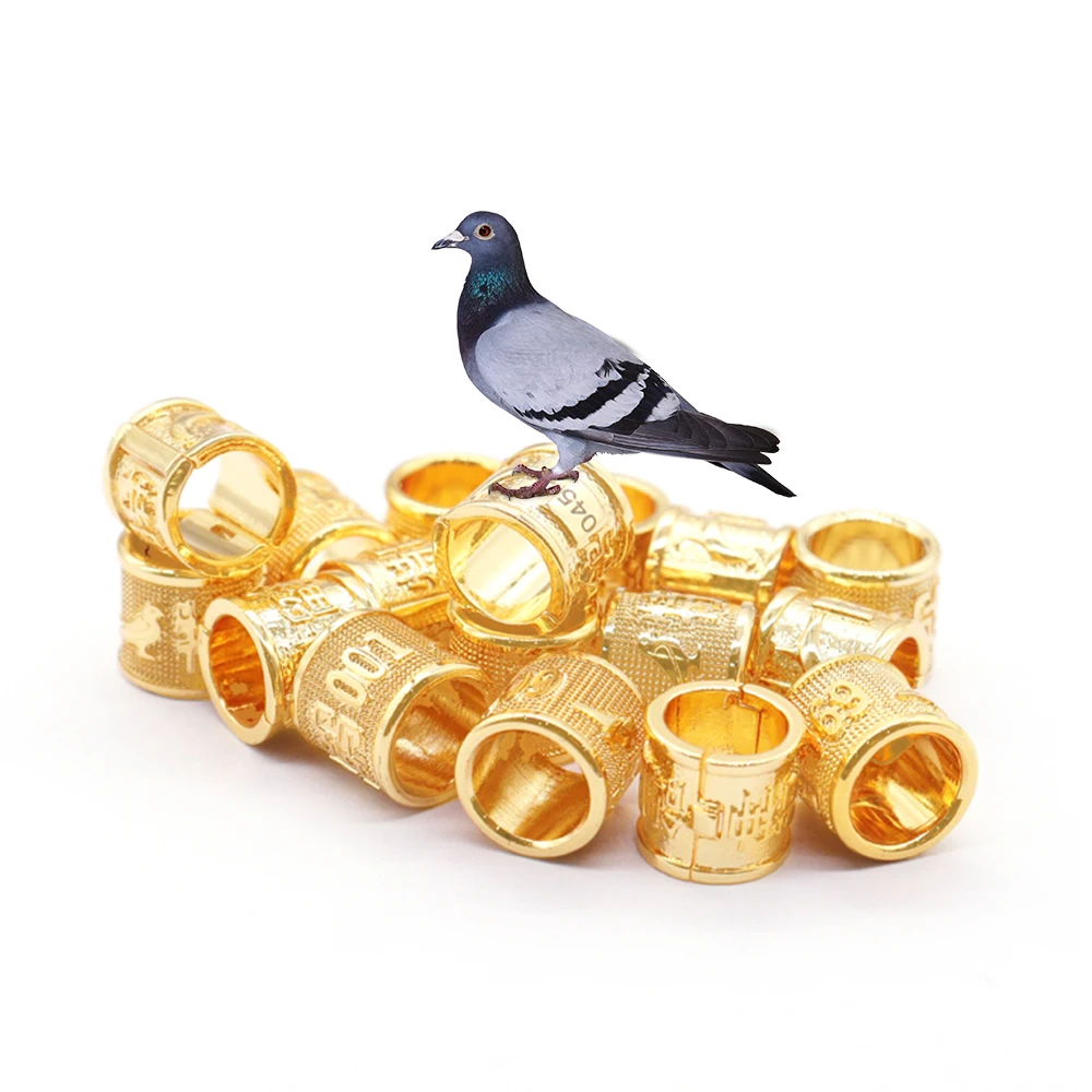 Clip Close Gold Other Animal Bird Foot Bands Carrier Pigeon Ring Open Copper Bird Ring