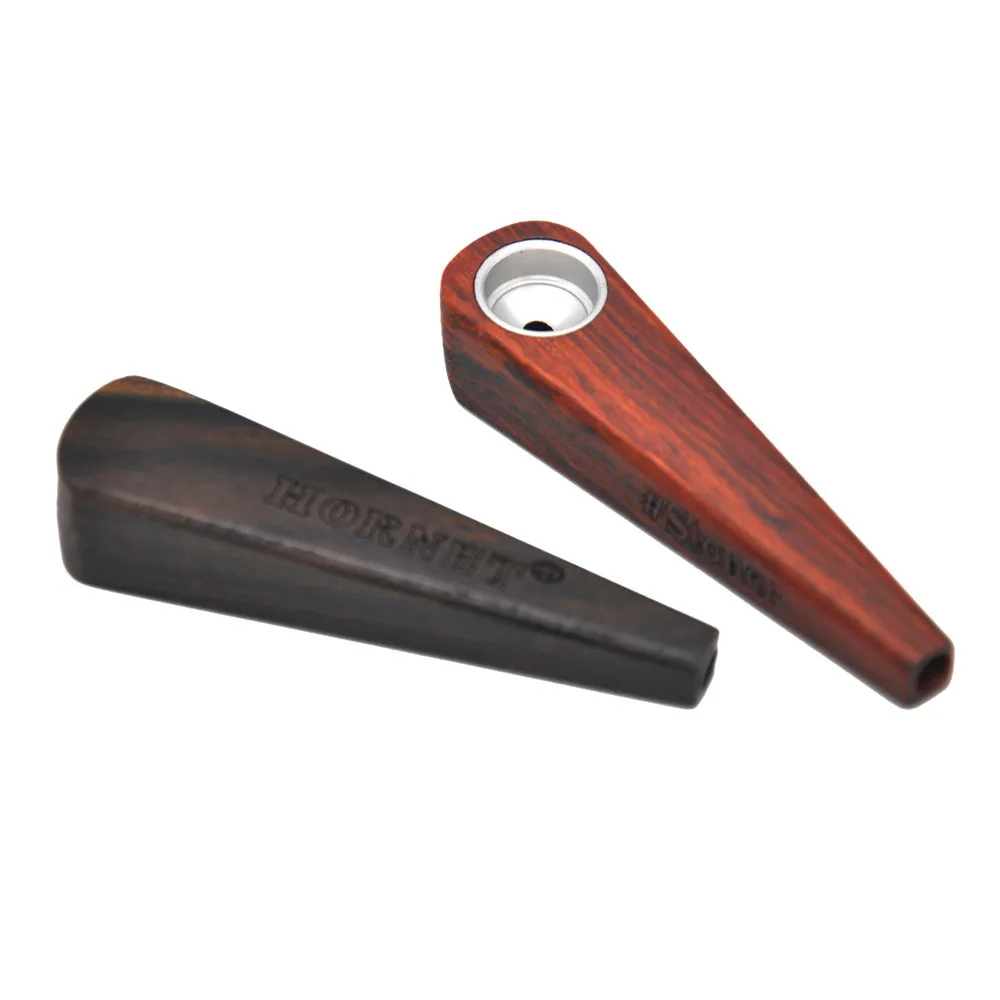 Bamboo Color Wood Smoking Pipes Portable Smoking Pipe Herb Tobacco Pipes Grinder