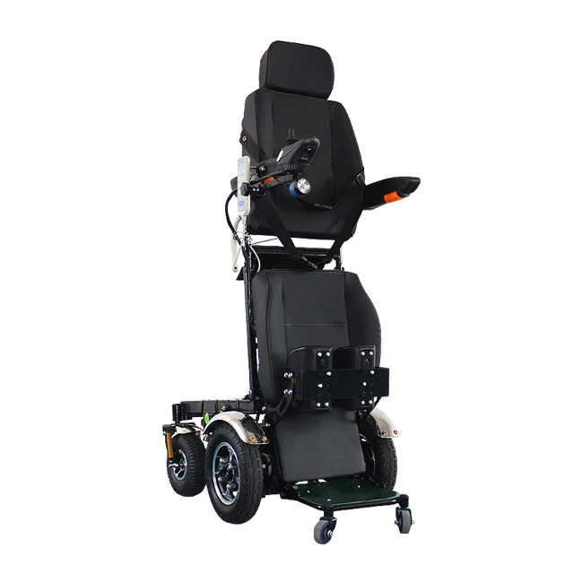 Medical equipment power electric safety comfort reclining and standing up wheelchair for disabled