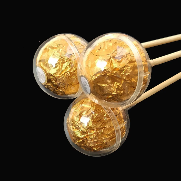 Fresh Flower Diy Ball Bouquet Material Package Plastic Hollow Transparent Chocolate Cup Holder