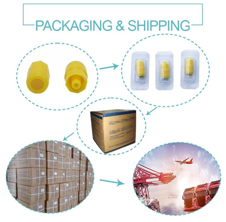 Medical Disposable Heparin Cap Transparent  For I.v. Catheters Cannulas Ce And Iso Approved