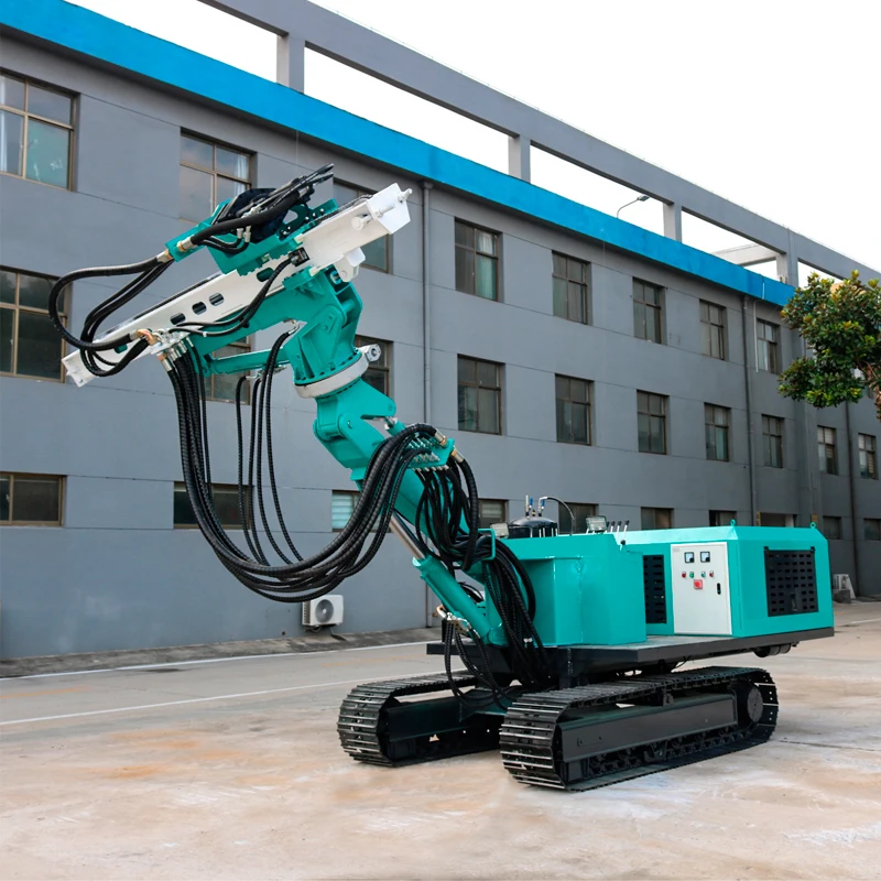 hongrun 360 degree tunnel drilling rig crawler hydraulic mining blasting drilling machine
