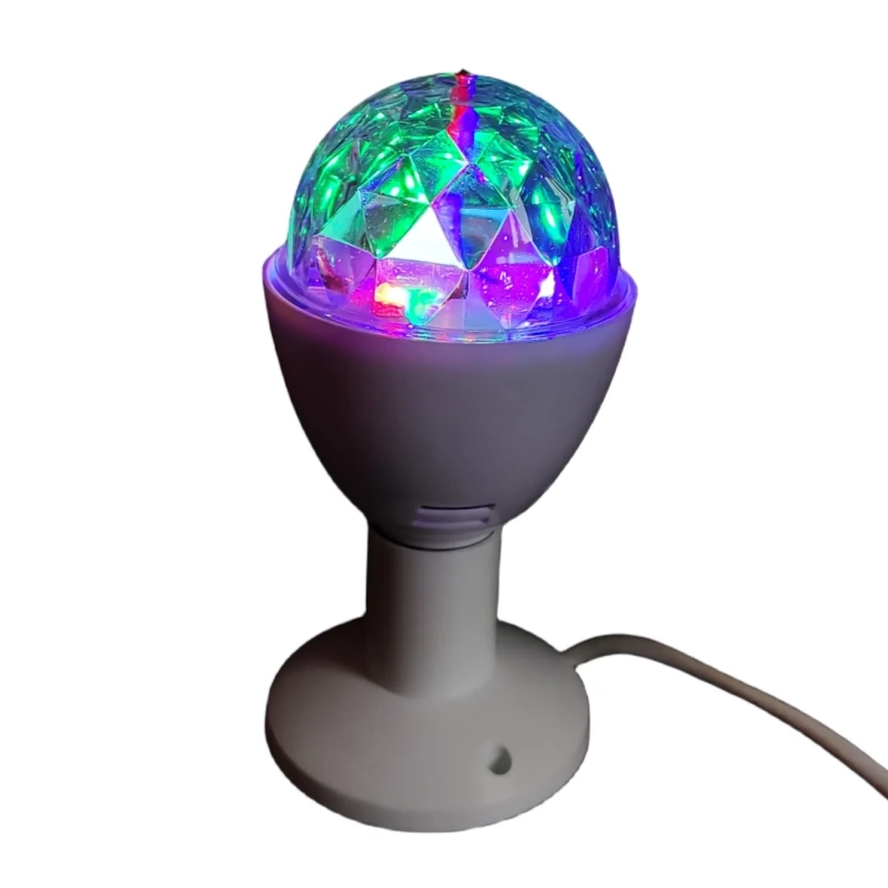 LED RGB вращающийся свет E27/настольный красочный сценический и Рождественский