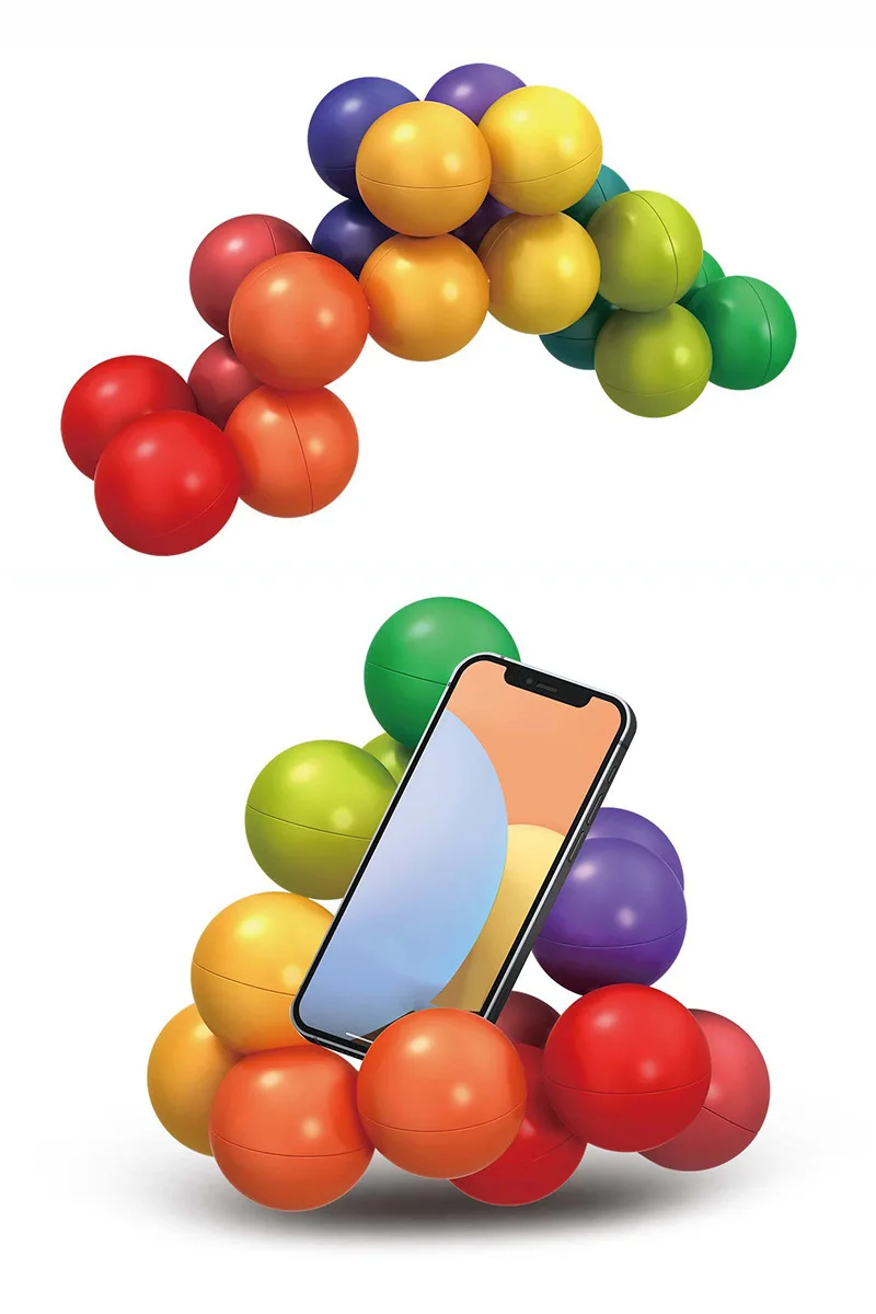 Creative Puzzle Variety Beads Stress Relief Ball 3D New Stress Reliever Magic decompression Ball Peculiar Toys