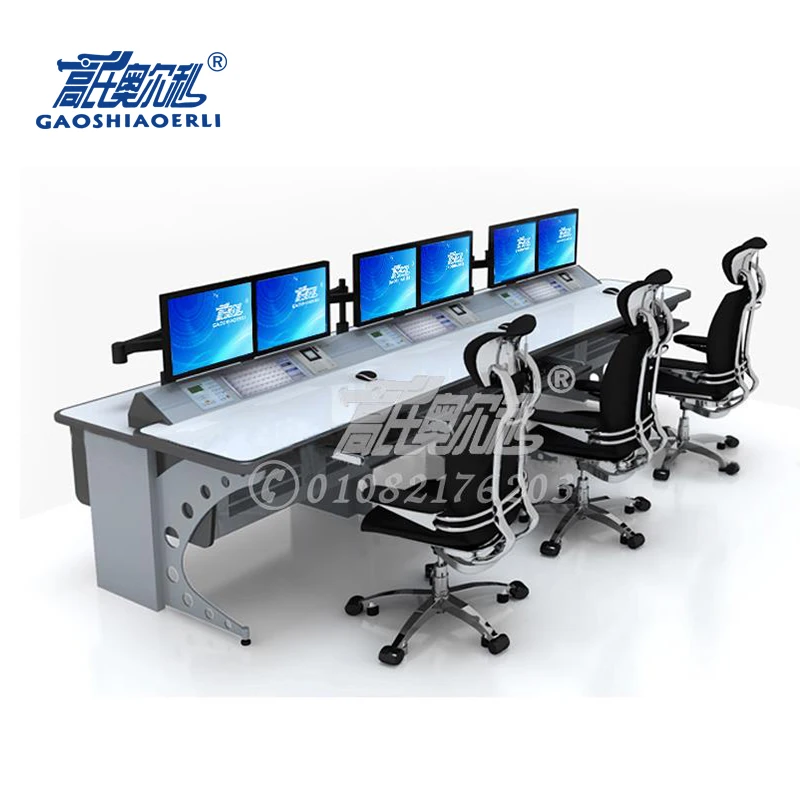 
Factory outlet customized security command room console table 