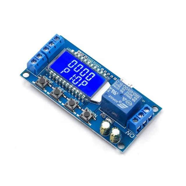USB цифровой ЖК-дисплей времени задержки релейный модуль управления таймер переключатель спусковой механизм цикл XY-LJ02