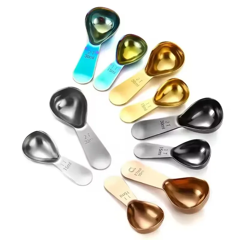 Набор кофейных ложек из нержавеющей стали 1 & 2 столовые ложки 15 мл 30 мл точные мерные ложки для кофе