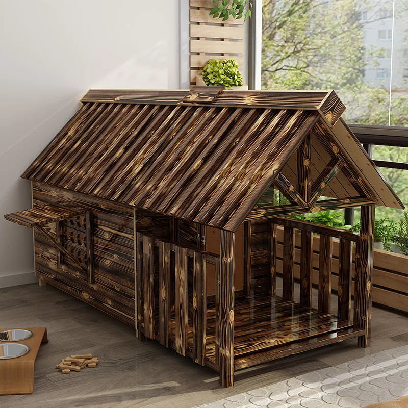 Luxury Modern Outdoor Waterproof Wooden Dog Cages Pet Houses