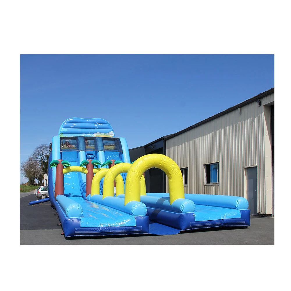 Slide Inflatable Water Playing Pool Commercial Bounce House Inflatables Water Slide