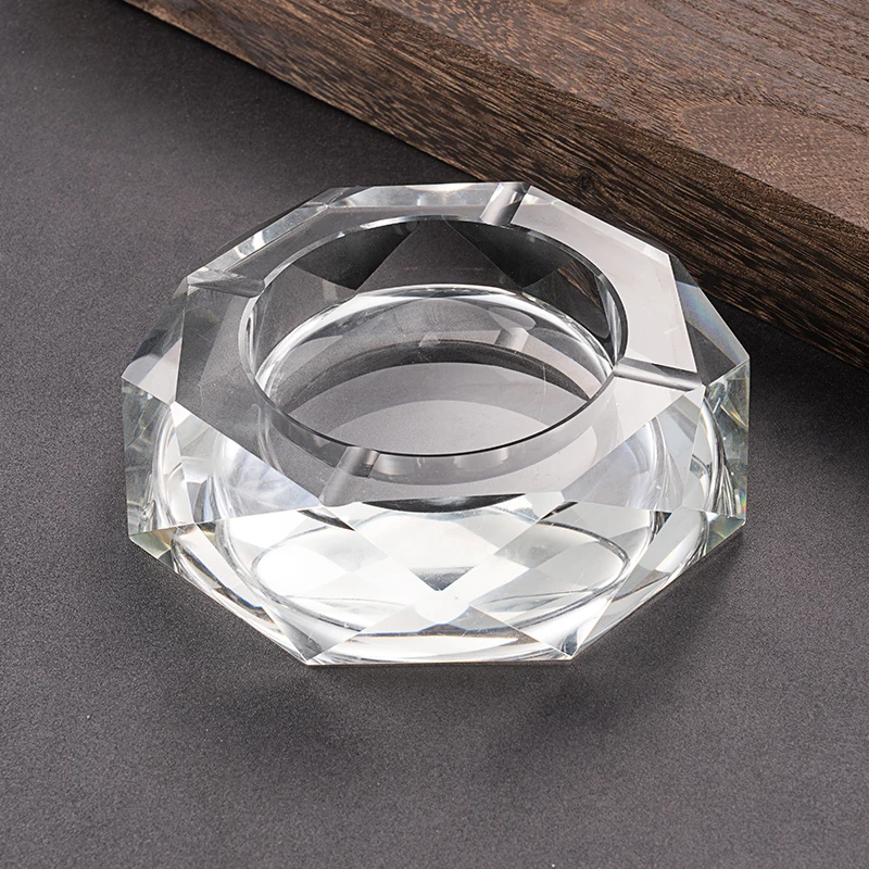 2022 private logo custom cigar crystal glass ashtray retail ashtray