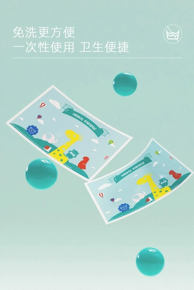 Custom Printed American Style Baby Disposable Placemats Eco-friendly Rectangle Table Mats Dining Made from Paper PE for Kids BPA