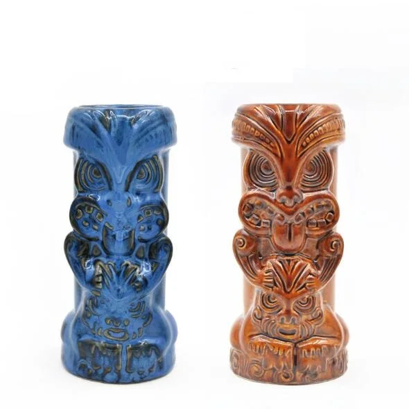 Керамическая чашка Гавайская Кружка Тики для бара пивные кружки в американском стиле гавайская Праздничная рукоятка настоящие ананасовые праздничные