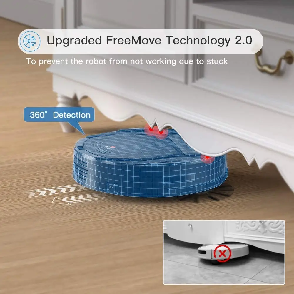 
Portable mopping mini smart automatic robot vacuum cleaner with wifi function 