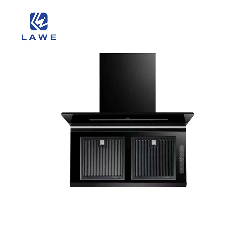 Wholesale Competitive price side  range hood kitchen 7 shaped range hood automatic cleaning range hood
