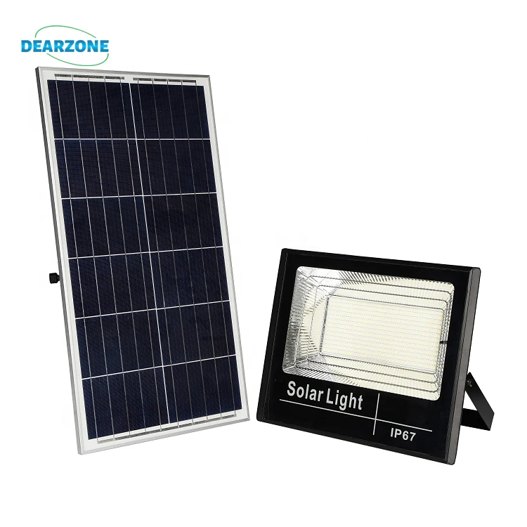 Dearzone 50w 100w 200w 300w 400w 500W solar flood light 1000w outdoor