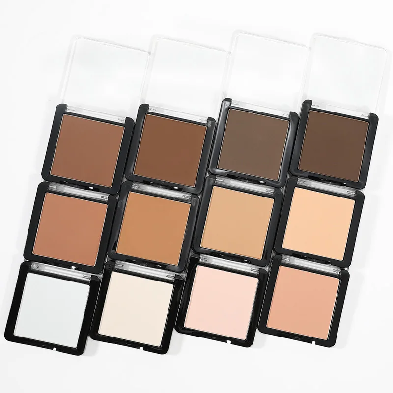 OCHAIN Best Makeup 12 color Face Private Label OEM Pressed Powder Foundation And Powder For All Skin