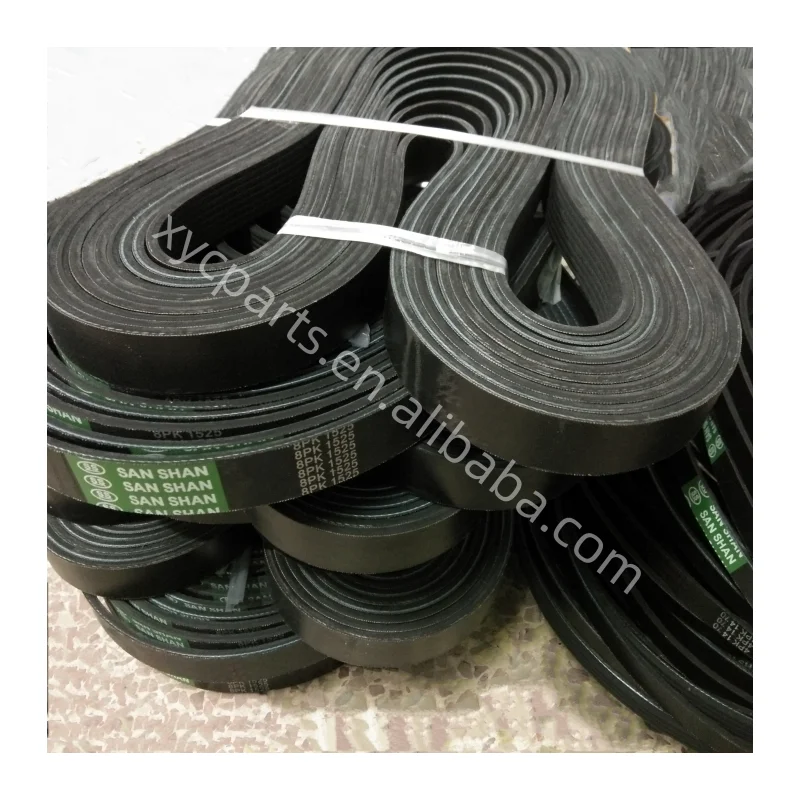PC220-7 Original 8PK1525 belt 8PK 1525 V-Ribbed Belts PC220-7 fan belt 391157 excavator engine parts 3905866 3288900