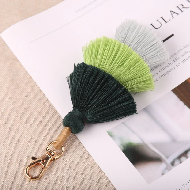 DIY Tassel Keychain Charm Women Bag Pendant Fashion Accessories Multicolor  Tassel Bag Purse Rainbow Charm Keychain Bag Charms