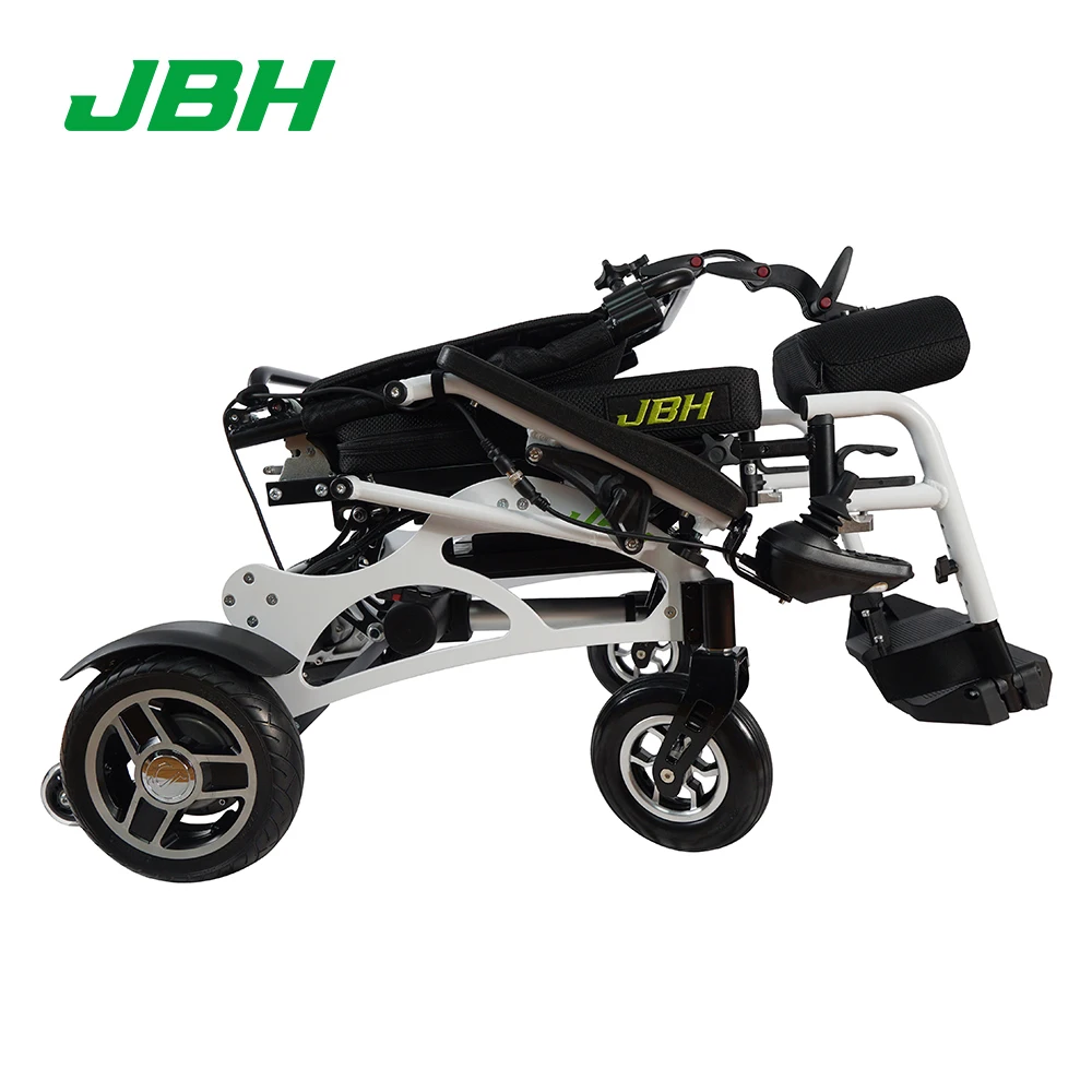 JBH D08 China Factory Supply Folding Motorized Power Electric Reclining Wheelchair For Disabled