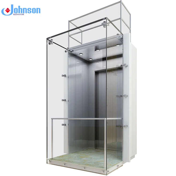 Новые уличные Желтые Дешевые стеклянные лифты, панорамные частные Лифты