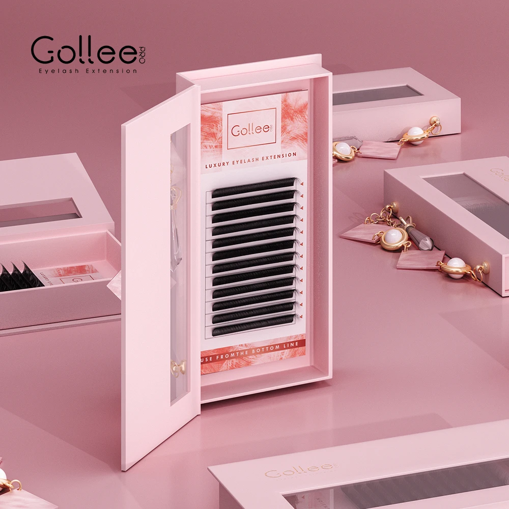 Gollee Mink Customized Diy Practice Wholesale Professional Tool Bag Individual Cases Training Starter Eyelash Extension Kit