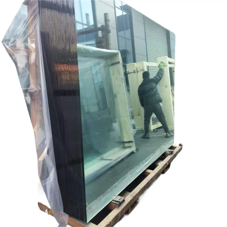 Air floating table Green float glass in building glassTempered glass reflective black float  glass reflective