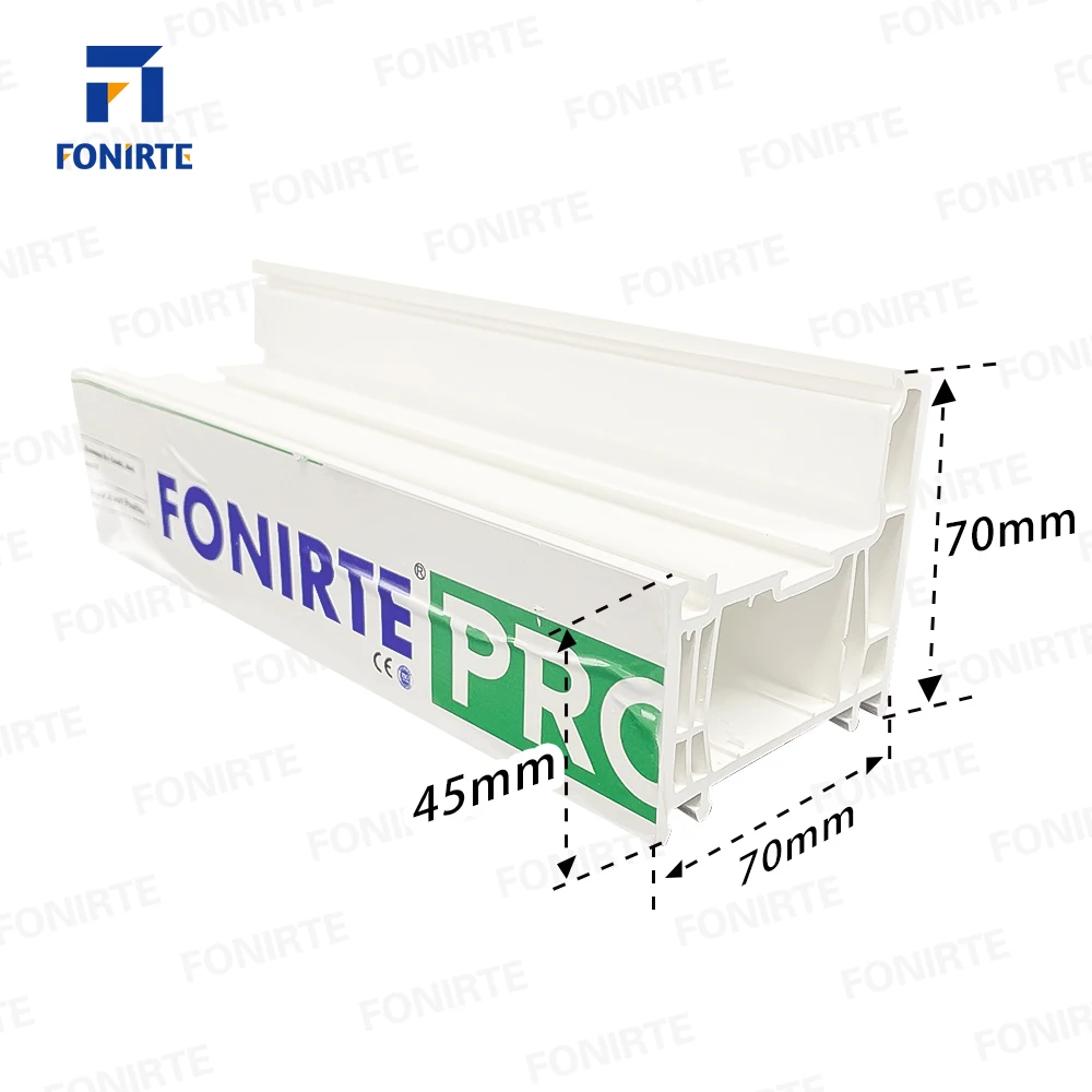 China faceory Europe Russia OEM hot sale blue white 70mm series sliding window plastic profile Windows and doors upvc profile