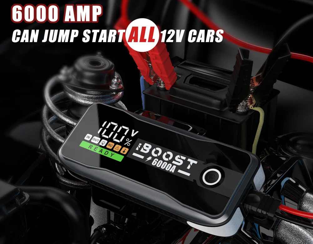 Car battery jump starter jump 6000a