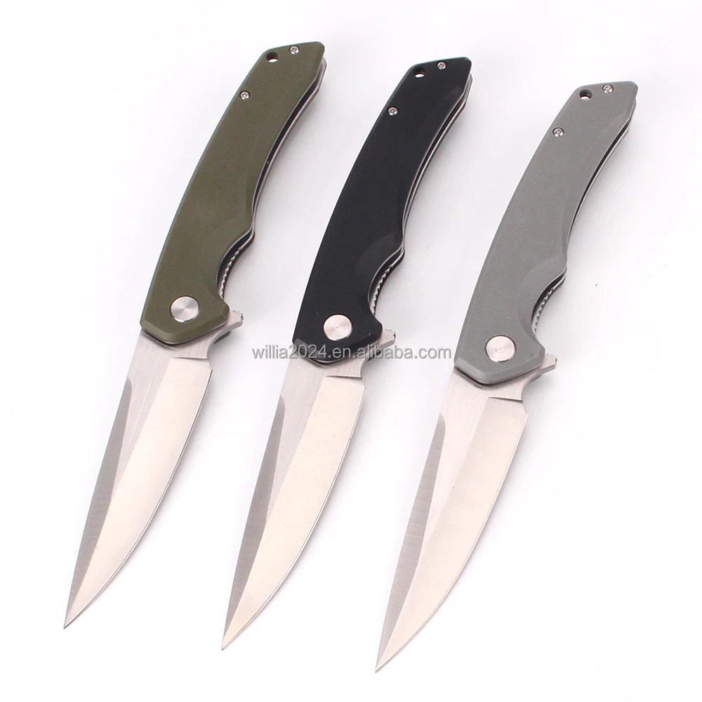 High quality Hot Sell Tactical Pocket Knife with G10 handle for Outdoor Camping