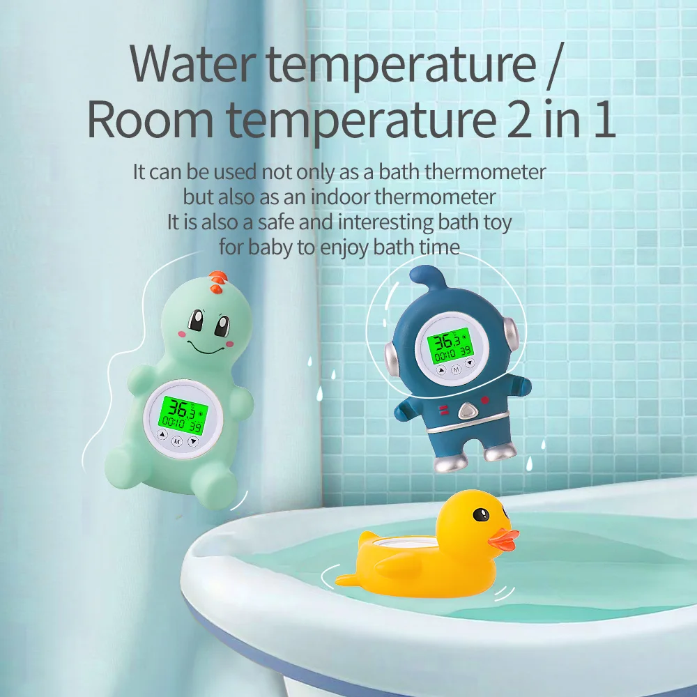 Accurate Baby Bath Thermometer Safety Bathtub Water Temperature Gauge, Duck Thermometers Floating Toy for Infants Bath Time