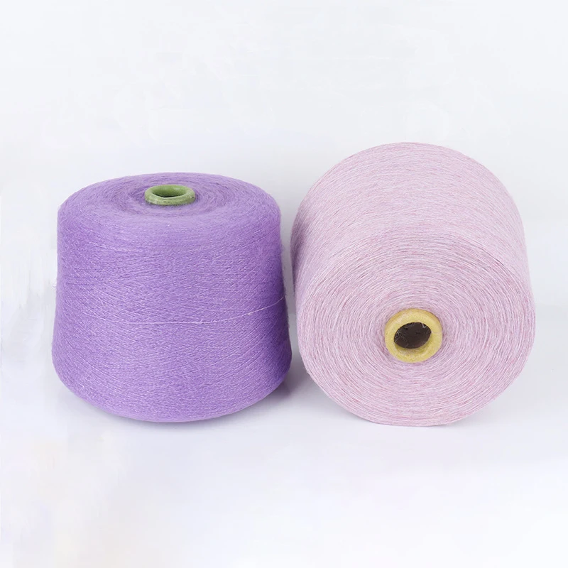  Best Selling Single Strand Soft And Elastic Various Colors Mohair Wool Towel Coat Knitting Ring Spinning