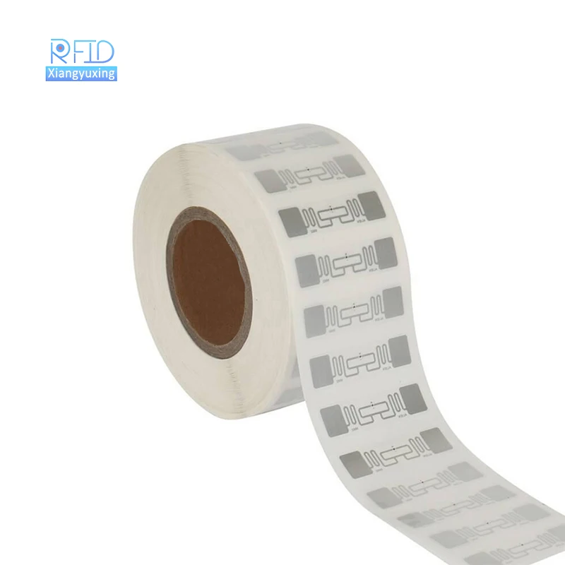 Factory U8 chip 73*20mm epc gen 2 dry inlay UHF passive White Paper RFID Label/Sticker/Tags