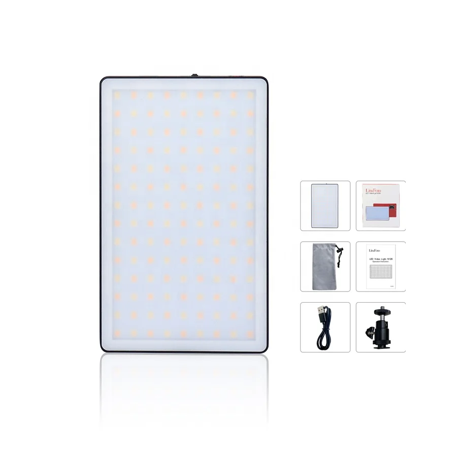 Power Bank Function Pocket Portable Rechargeable 145 LED Beads 9W RGB W Video Light for Photography Film Movie